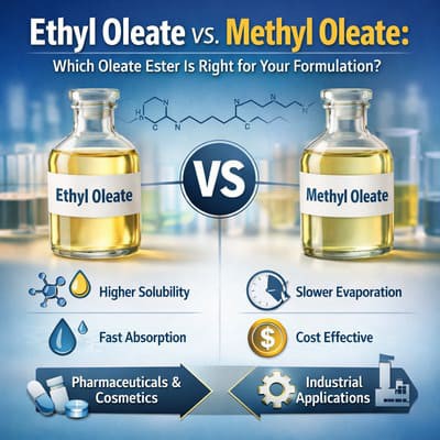 Ethyl Oleate vs Methyl Oleate: Pa Ester Oleate Sy'n Cywir ar gyfer Eich Ffurfiant?